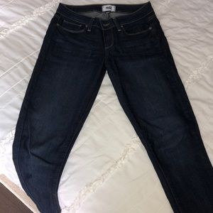 Paige, Kyle Crop dark wash jeans